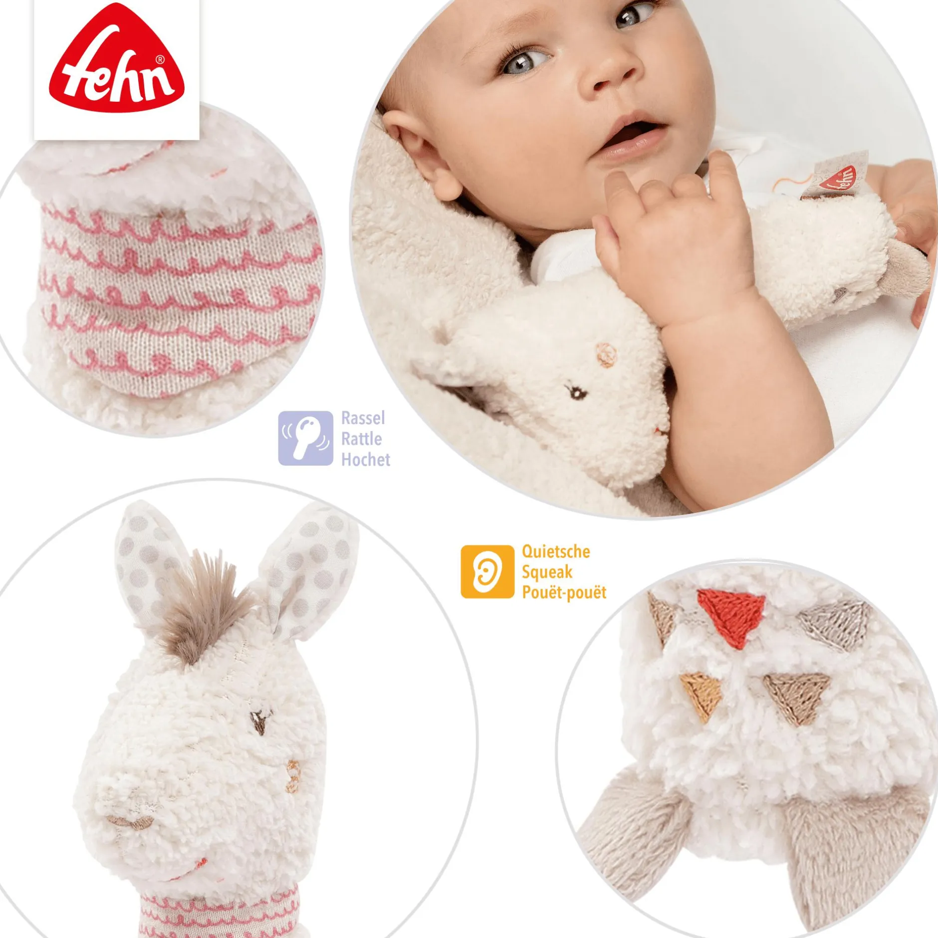 fehn Stabgreifling Lama Peru* Rasseln & Greiflinge