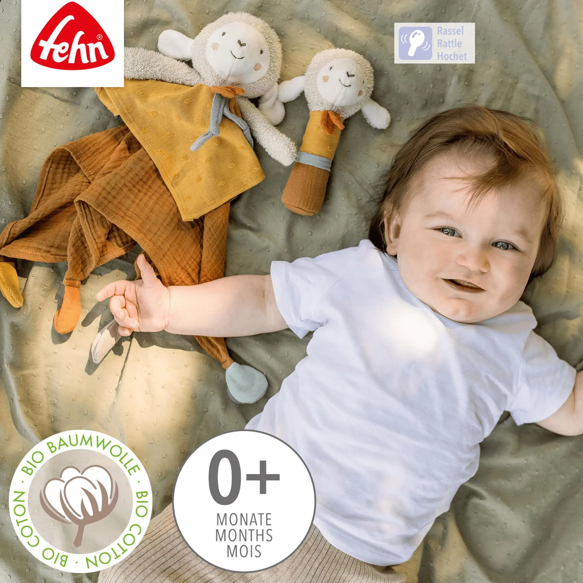 fehn Stabgreifling Schaf* Rasseln & Greiflinge