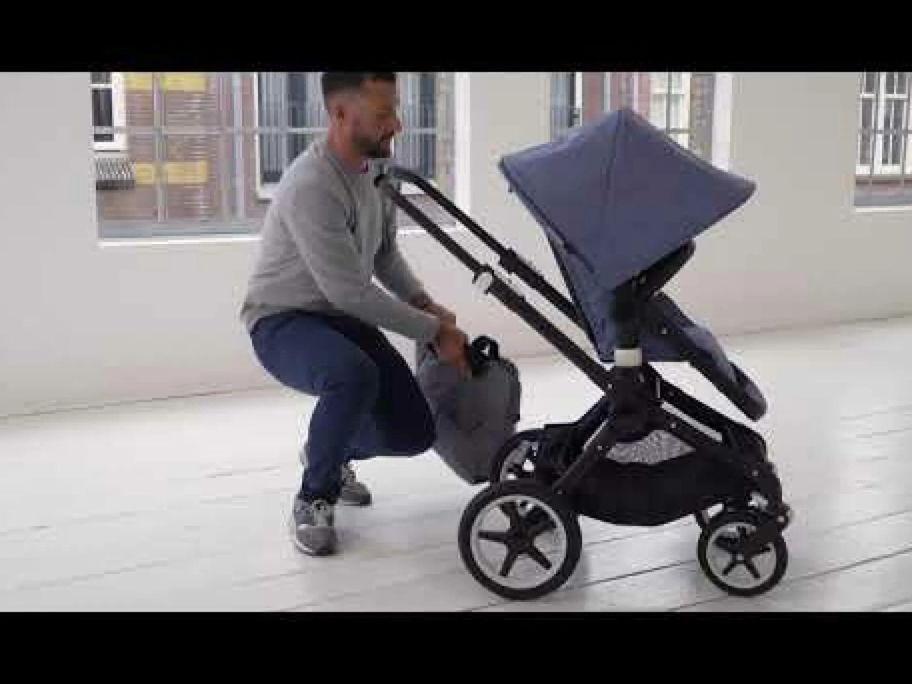 bugaboo Standard Mammoth Bag grey melange* Wickeltaschen