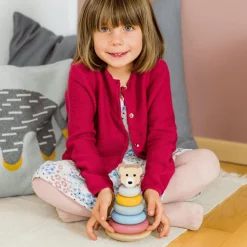 KINDSGUT Stapelturm Bär*Kinder Lernspielzeug|Holzspielzeug