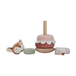 LITTLE DUTCH Stapelturm mit Ringen Fairy Garden*Kinder Holzspielzeug