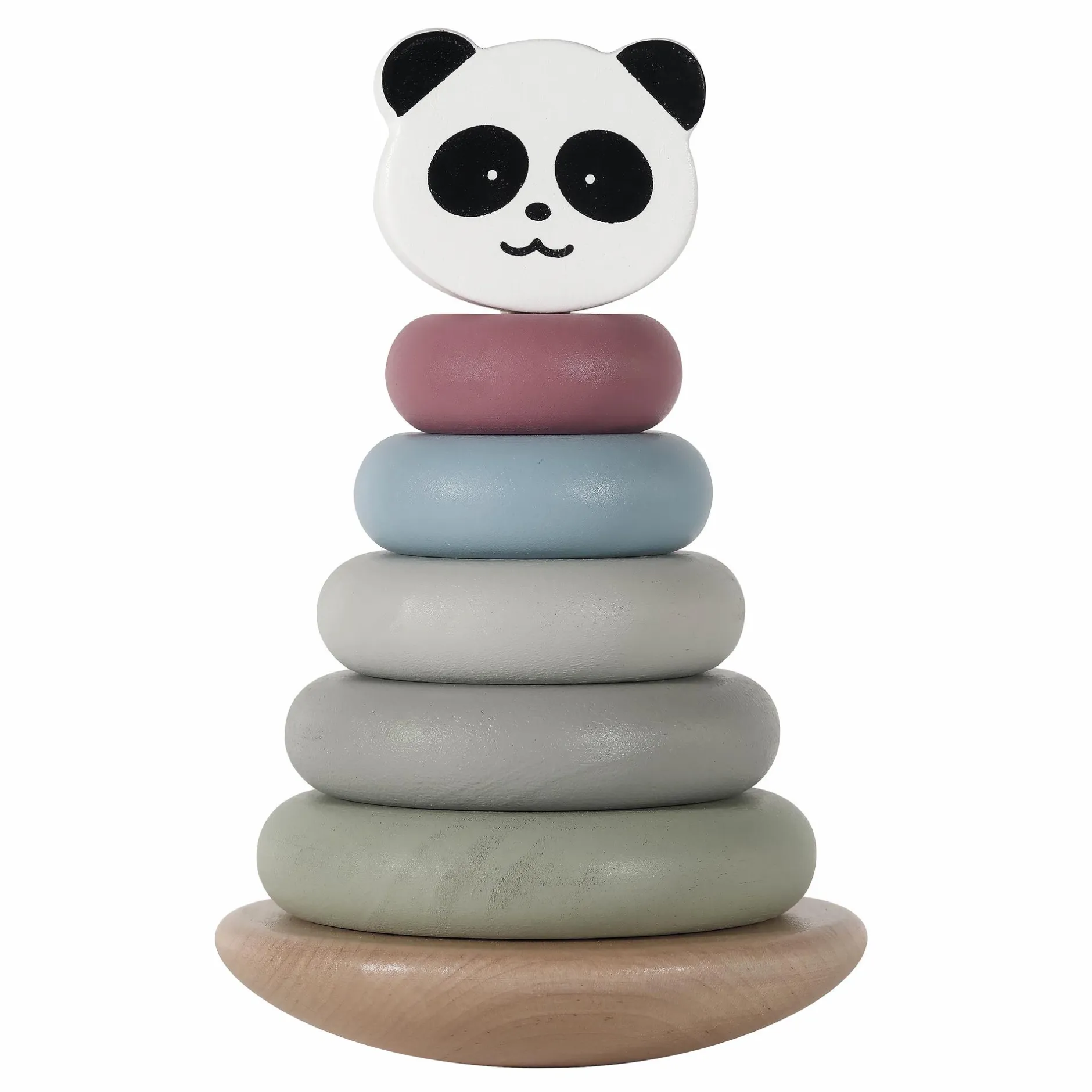KINDSGUT Stapelturm Panda*Kinder Lernspielzeug|Holzspielzeug