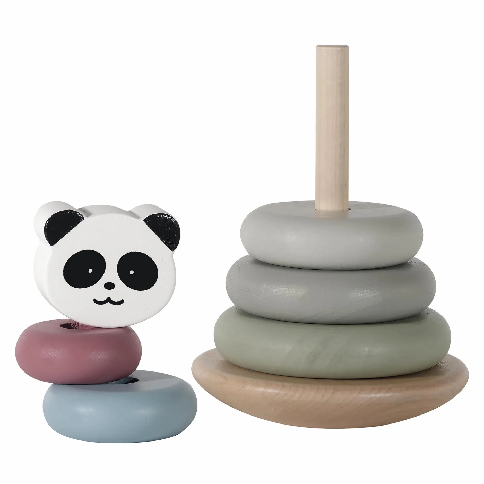 KINDSGUT Stapelturm Panda*Kinder Lernspielzeug|Holzspielzeug
