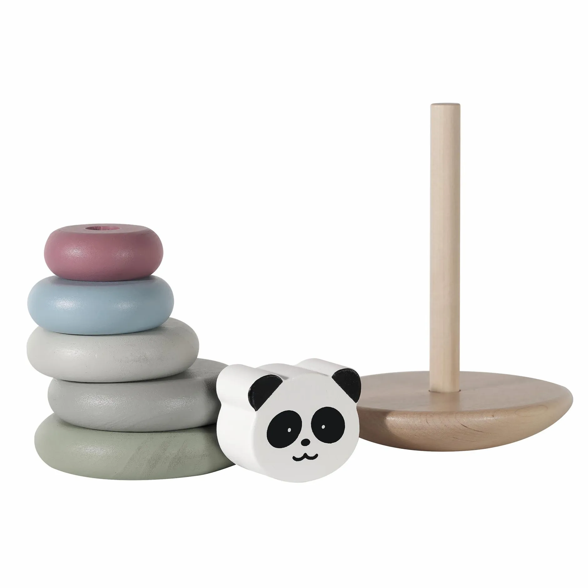 KINDSGUT Stapelturm Panda*Kinder Lernspielzeug|Holzspielzeug