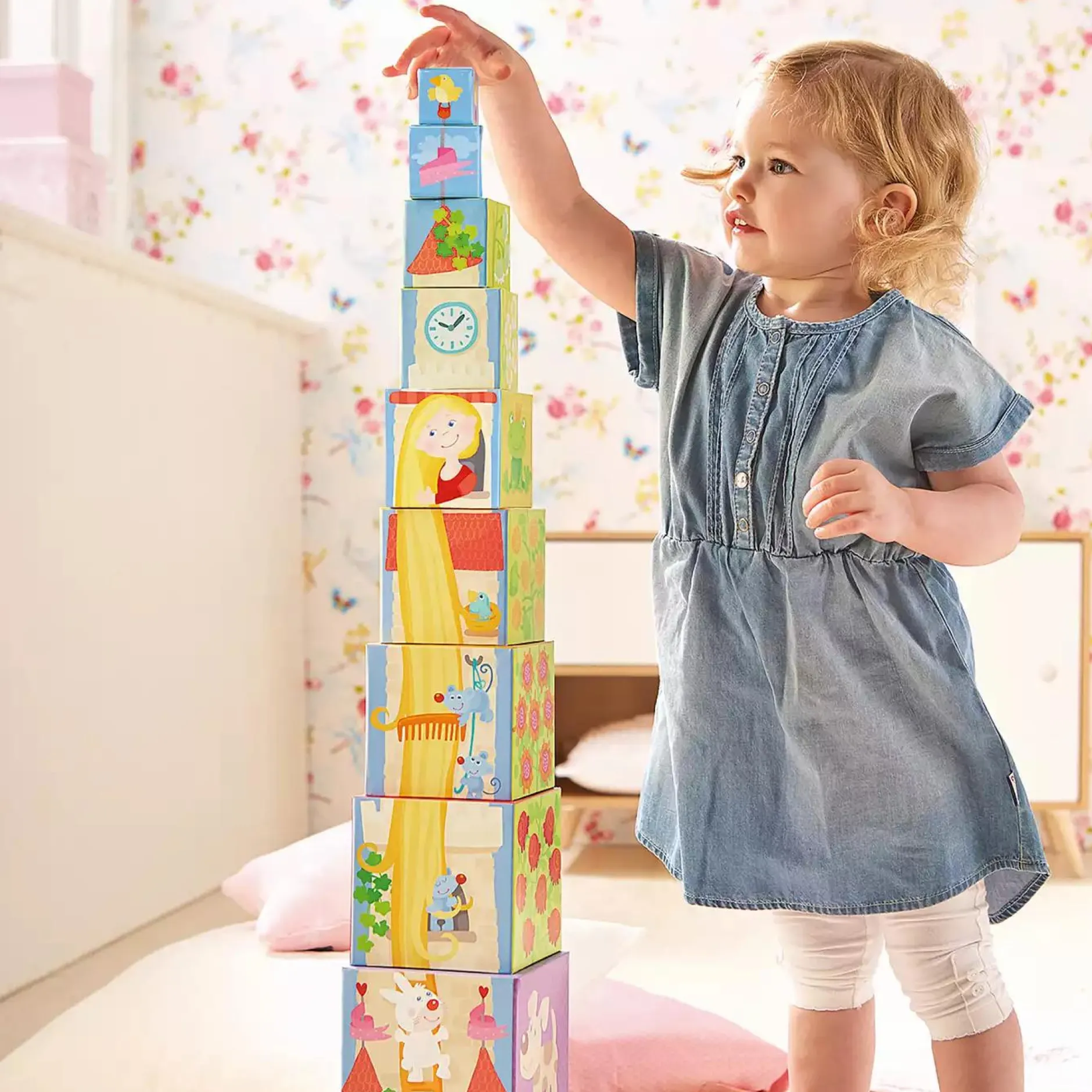 HABA Stapelwürfel - Rapunzel*Kinder Holzspielzeug