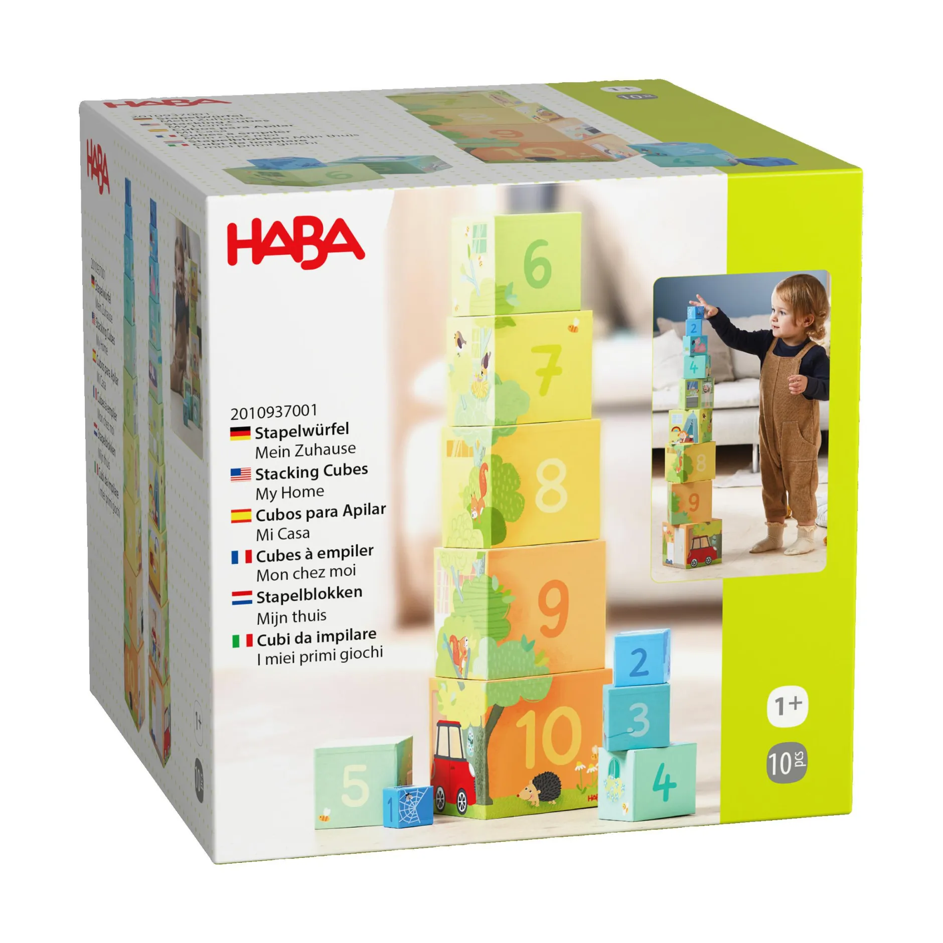 HABA Stapelwürfel Mein Zuhause*Kinder Lernspielzeug