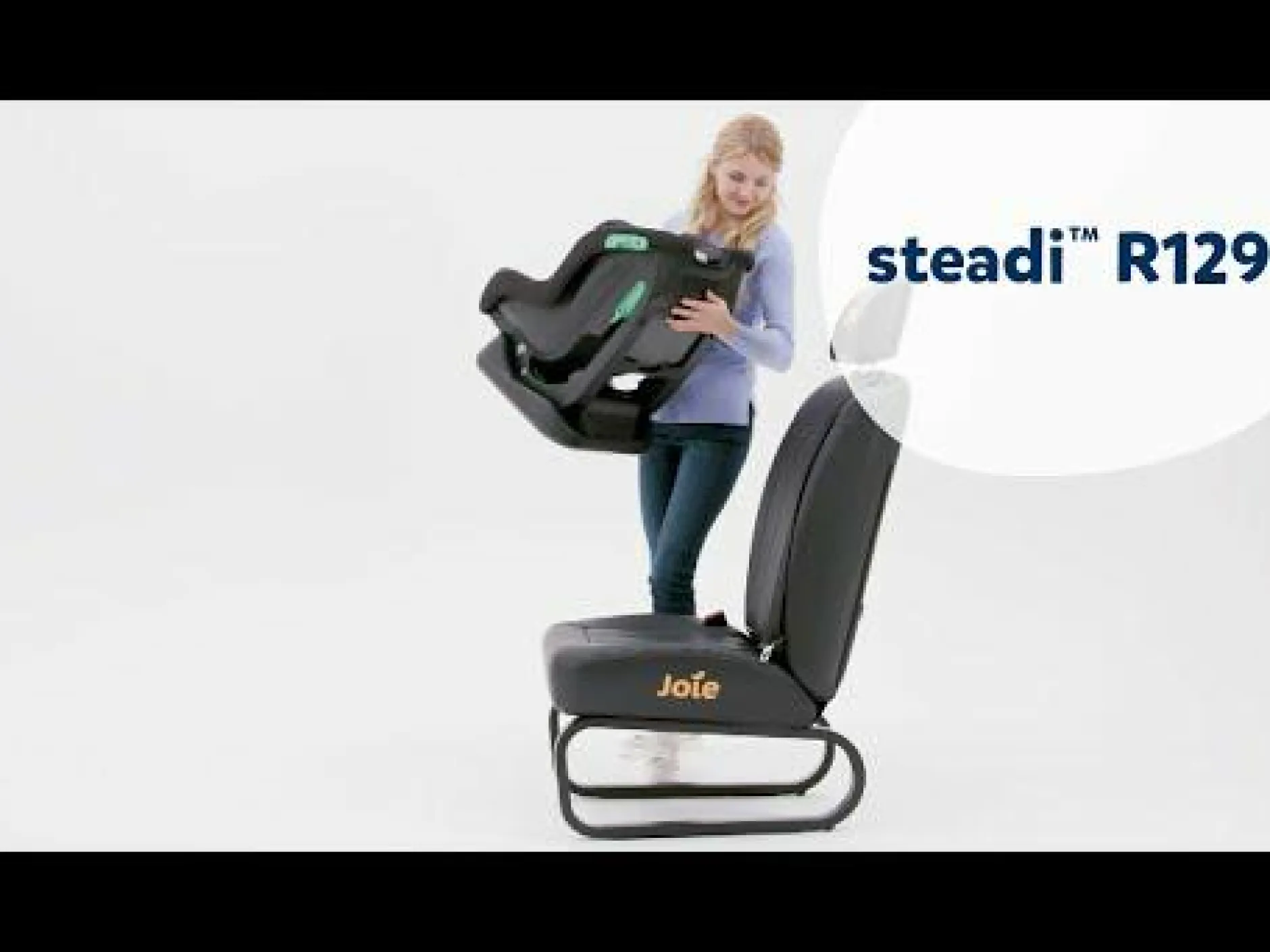 Joie Steadi R129 Shale*Kinder Reboarder 0-18 Kg, Gruppe 0+/1