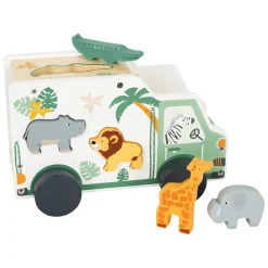 small foot Steckspiel Spielauto Safari*Kinder Lernspielzeug|Holzspielzeug