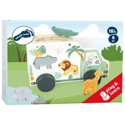 small foot Steckspiel Spielauto Safari*Kinder Lernspielzeug|Holzspielzeug