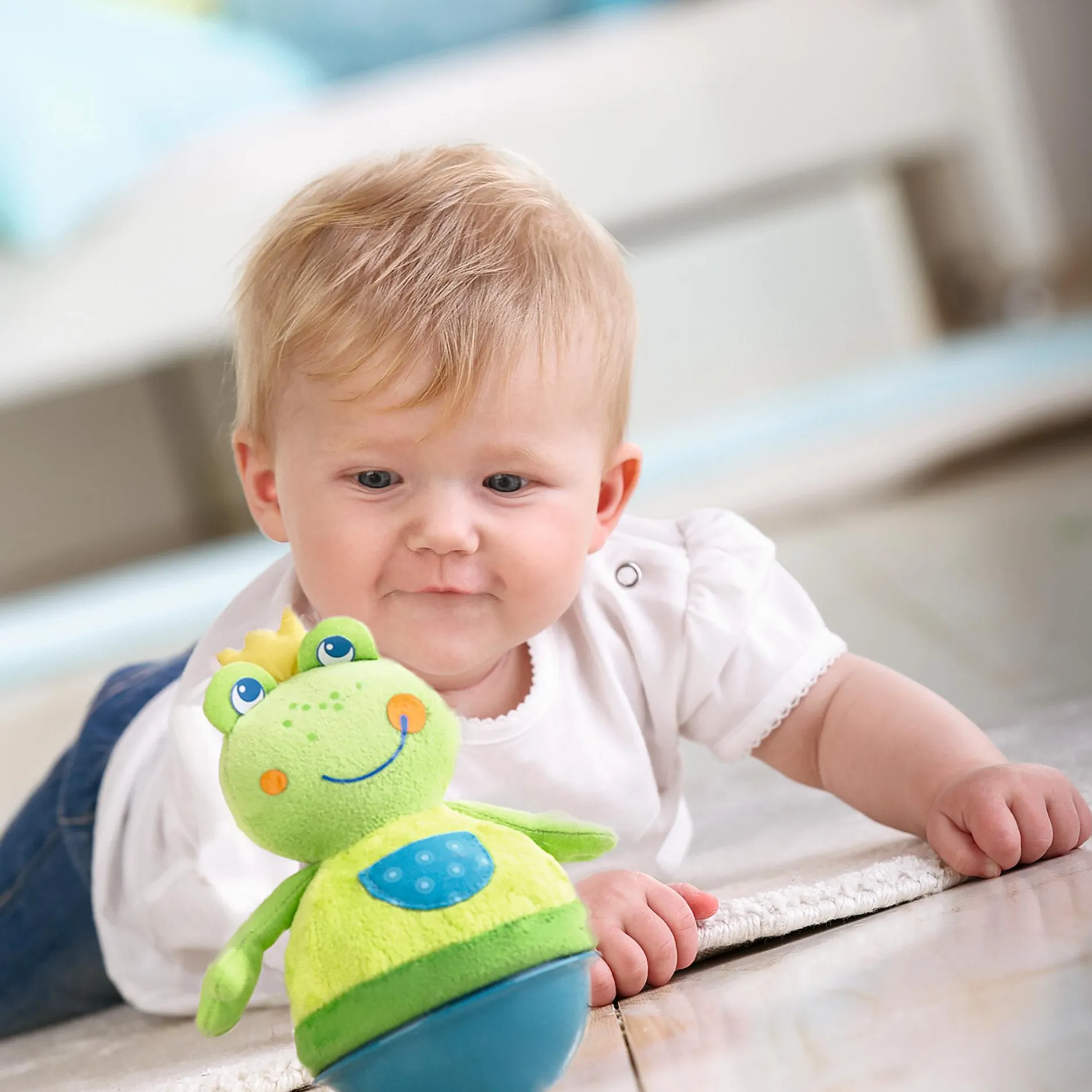 HABA Stehauffigur Frosch*Kinder Lernspielzeug