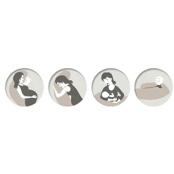 THERALINE Stillkissen Original Musselin Taupe* Stillkissen|Stillkissen