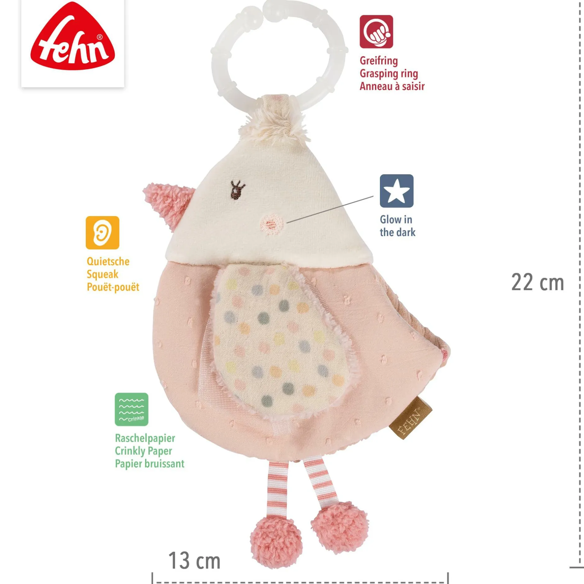fehn Stoffbuch Vogel*Kinder Kinderbücher