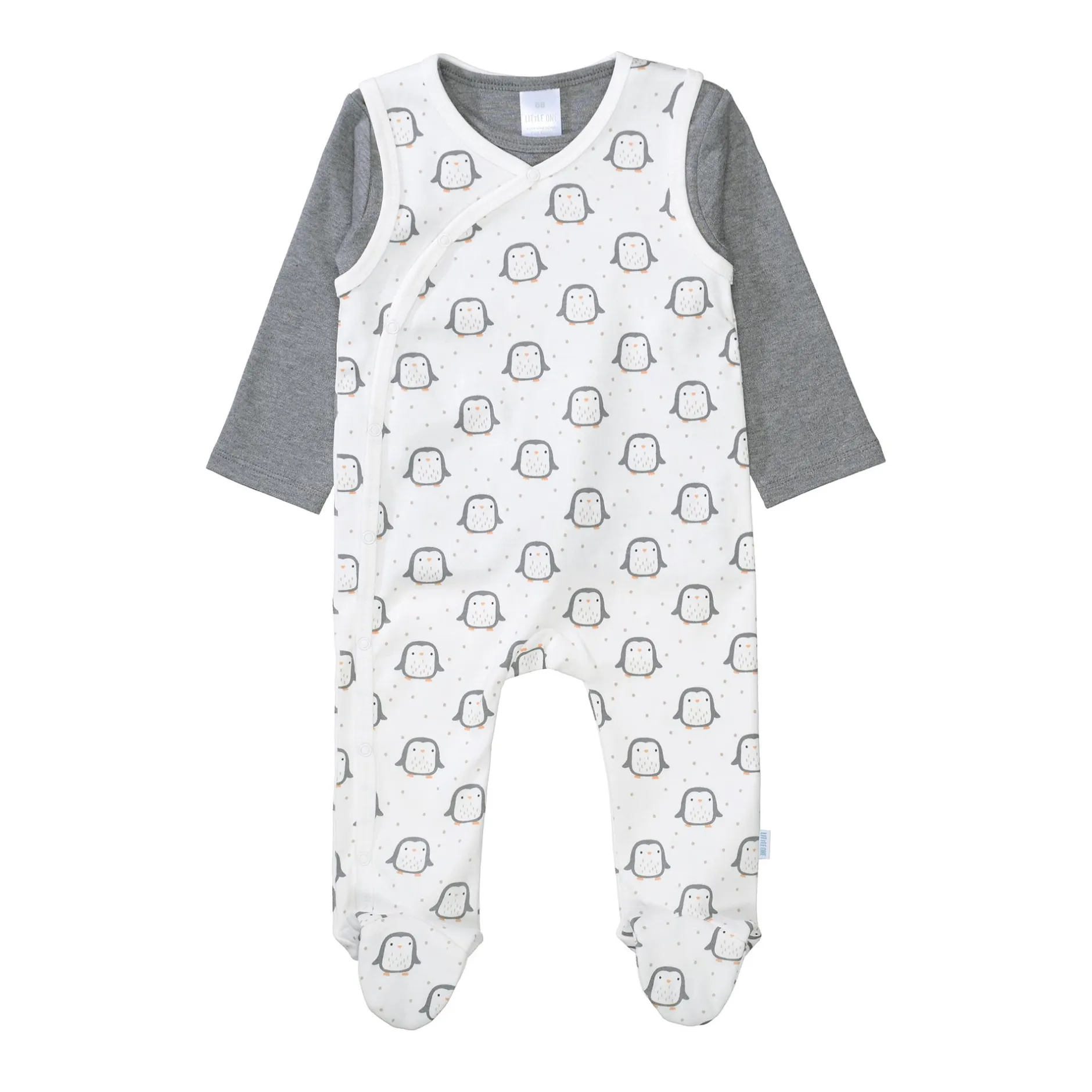 LITTLE ONE Stramplerset Pinguine* Strampler