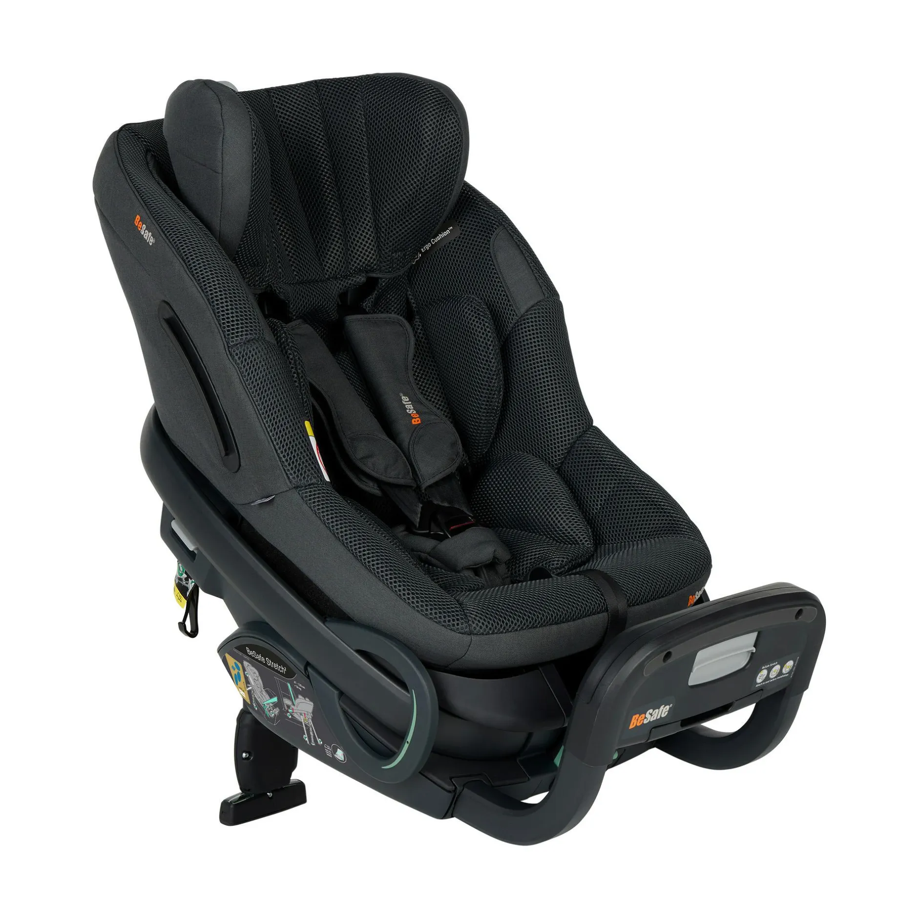BeSafe Stretch² Anthracite Mesh*Kinder Kindersitze 9-36 Kg, Gruppe 1/2/3