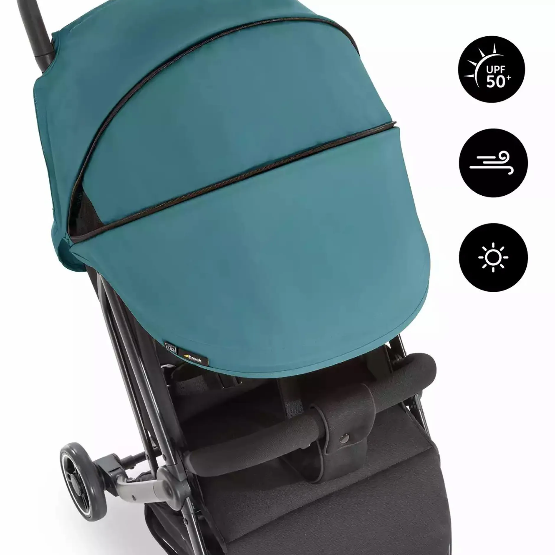 hauck Swift X Sonnenverdeck Petrol*Kinder Kinderwagen Zubehör