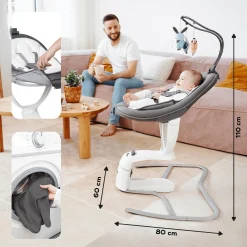 babymoov Swoon Motion Zinc* Wippen