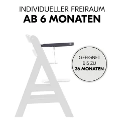 hauck Tablett Alpha Dark Grey* Hochstuhl Zubehör