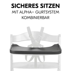 hauck Tablett Alpha Dark Grey* Hochstuhl Zubehör