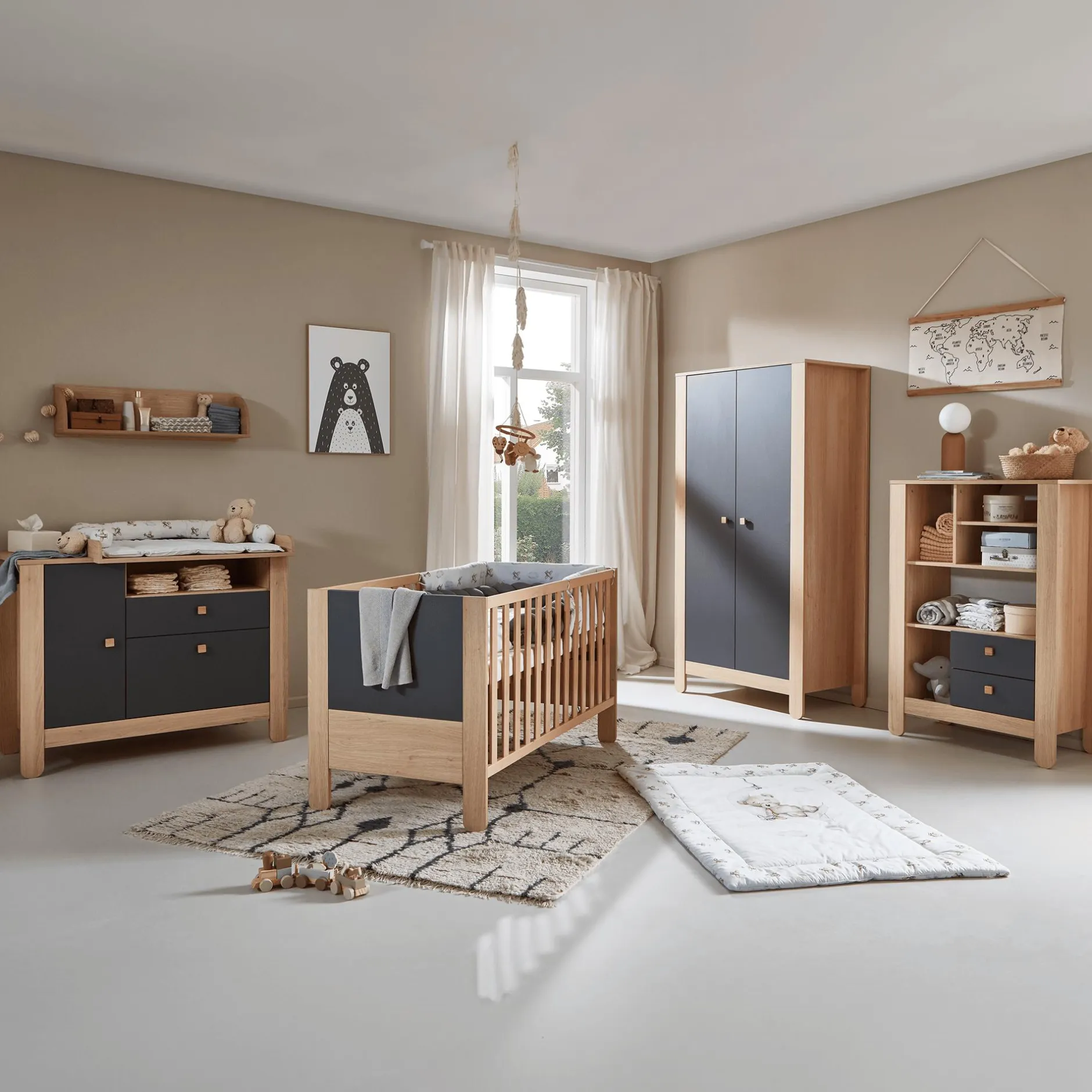 LITTLE ONE 3-teiliges Babyzimmer Cozy Room* Babyzimmer Sets|Babybetten
