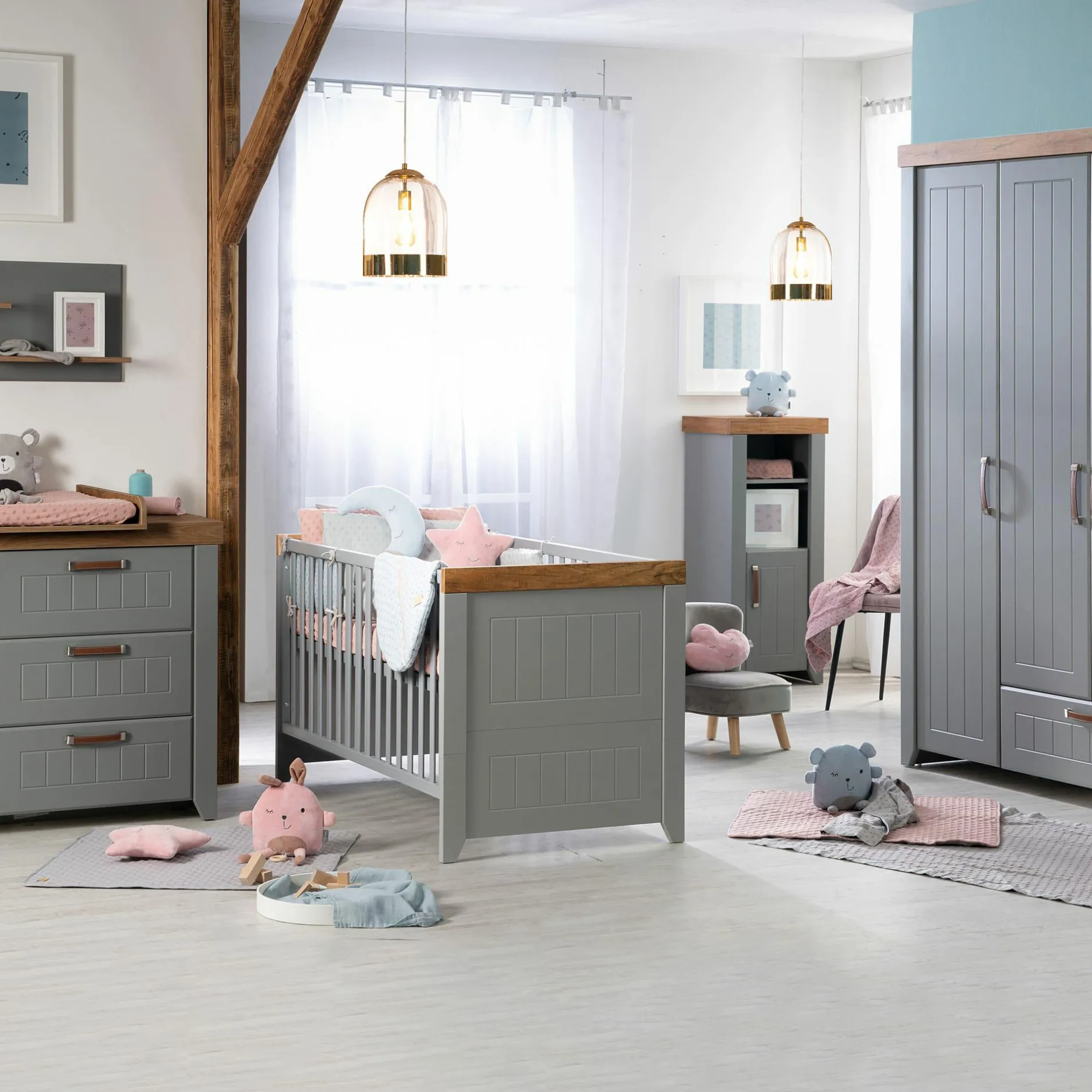 roba 3-teiliges Spar-Set Babyzimmer Ella* Babyzimmer Sets|Babybetten