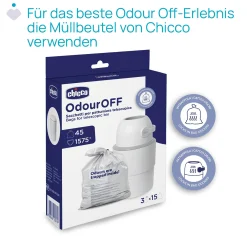 chicco Teleskop Windeleimer Odour Off Winter Clouds* Windeleimer