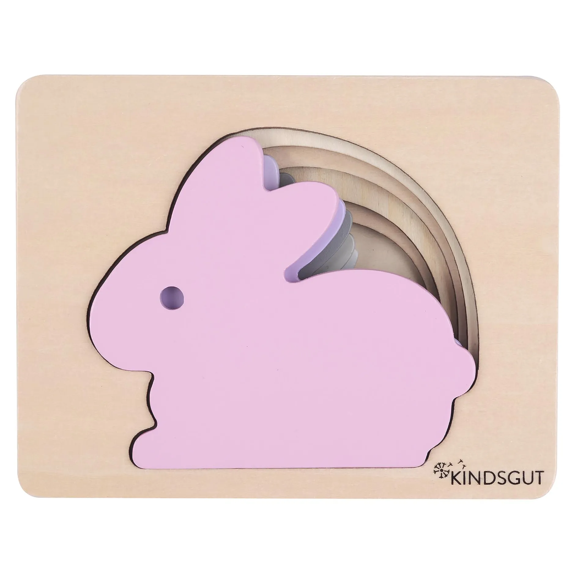 KINDSGUT Tier-Puzzle Hase*Kinder Lernspielzeug|Holzspielzeug