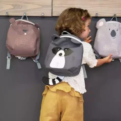 Lu00c4SSIG Tiny Backpack About Friends Racoon Grey*Kinder Kinderrucksäcke