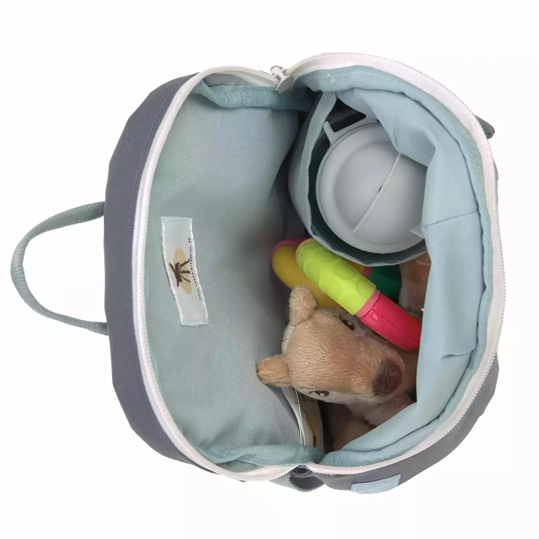 Lu00c4SSIG Tiny Backpack About Friends Racoon Grey*Kinder Kinderrucksäcke