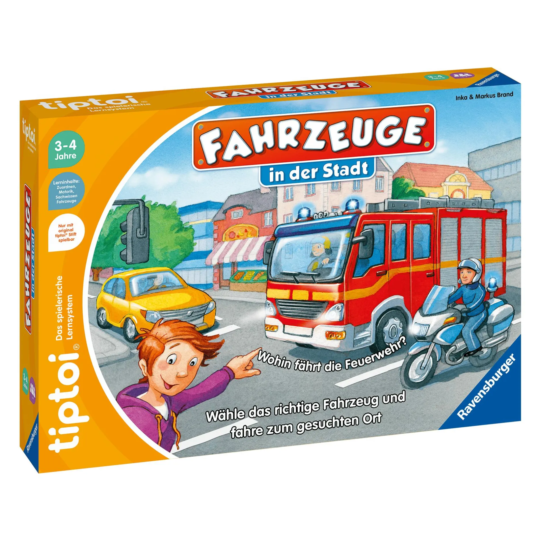 Ravensburger tiptoi® Fahrzeuge in der Stadt*Kinder Lernspielzeug|Spielzeug Ab 3 Jahren