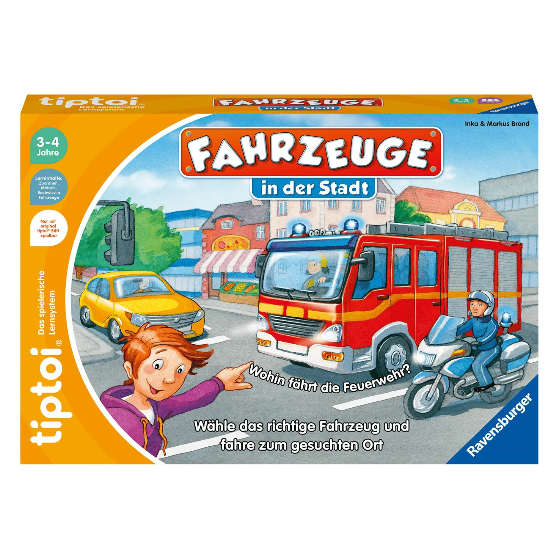 Ravensburger tiptoi® Fahrzeuge in der Stadt*Kinder Lernspielzeug|Spielzeug Ab 3 Jahren