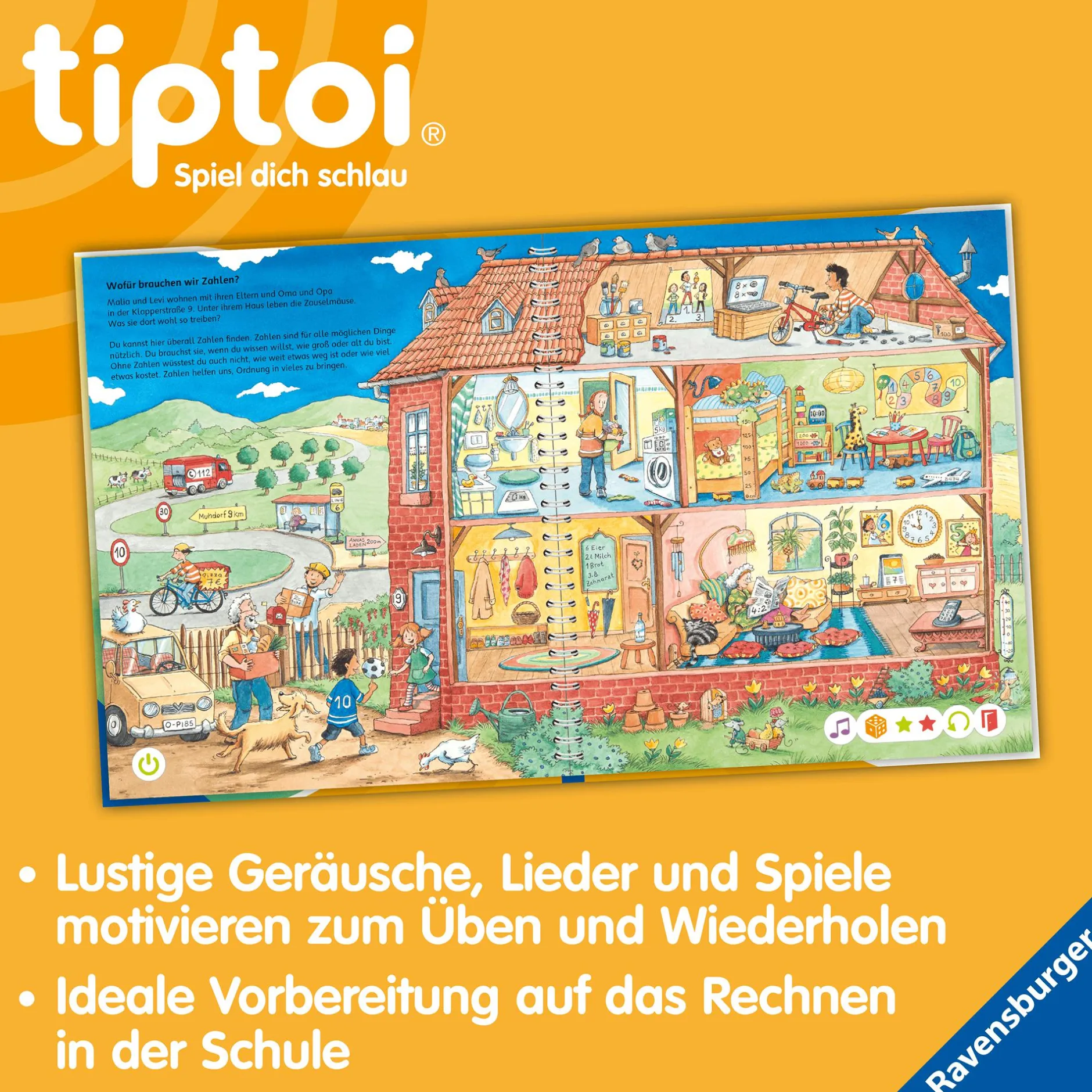 Tiptoi ® Meine Lern-Spiel-Welt: Zahlen und Mengen*Kinder Kinderbücher|Spielzeug Ab 4 Jahren