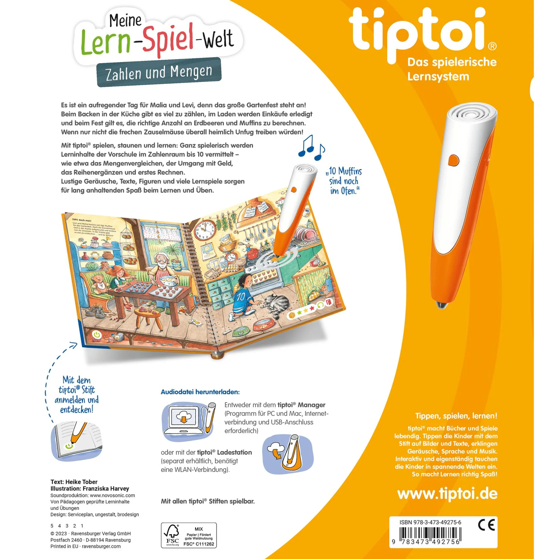 Tiptoi ® Meine Lern-Spiel-Welt: Zahlen und Mengen*Kinder Kinderbücher|Spielzeug Ab 4 Jahren