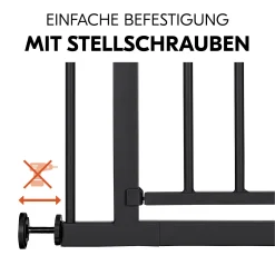 hauck Tür- & Treppenschutzgitter Open N Stop 2 Black 75-80 cm* Tür- & Treppenschutzgitter