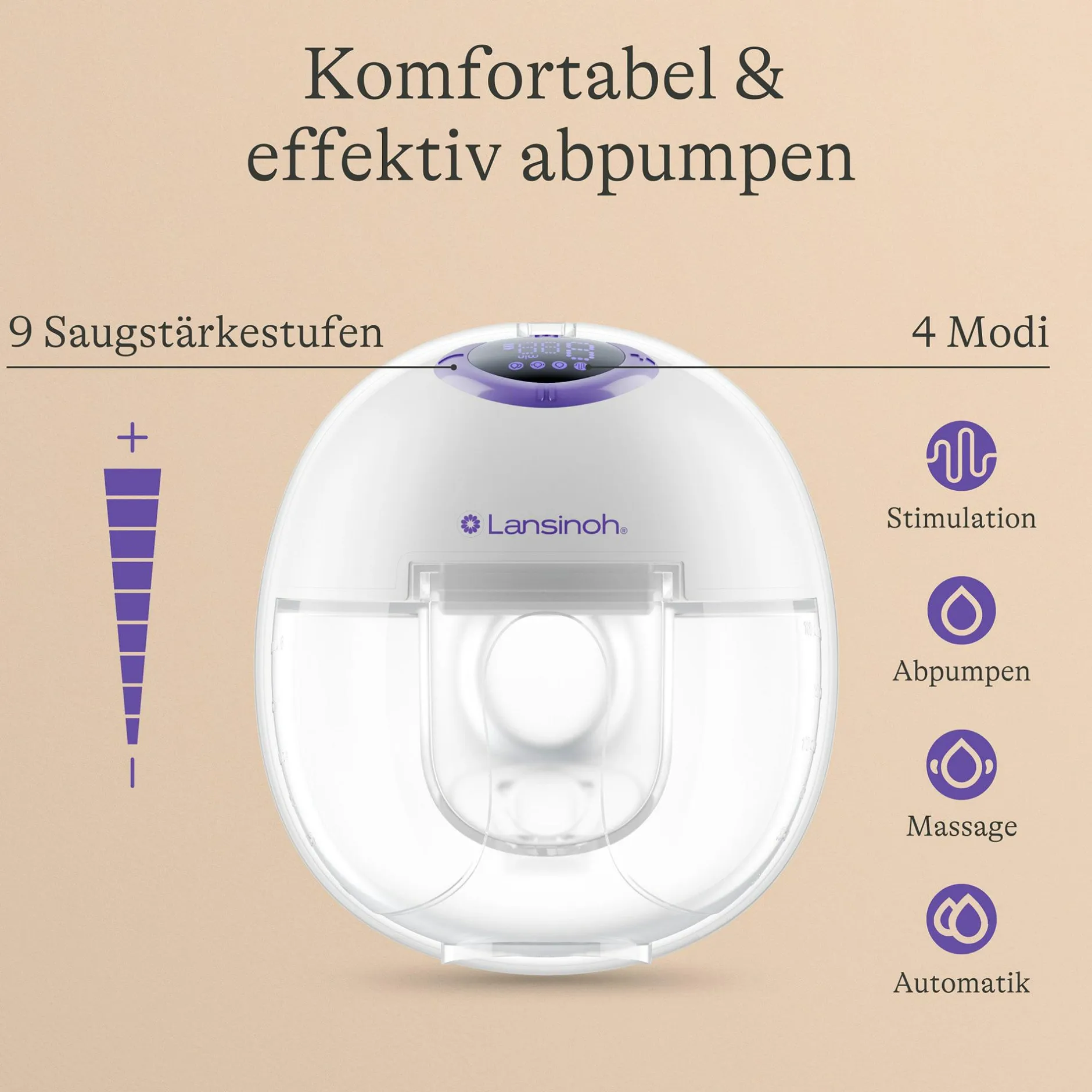 Lansinoh tragbare Doppelmilchpumpe* Milchpumpen