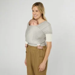 ERGObaby Tragetuch Aura Grey Stripes 100 % Tencel Lyocell* Tragetücher