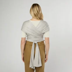 ERGObaby Tragetuch Aura Grey Stripes 100 % Tencel Lyocell* Tragetücher