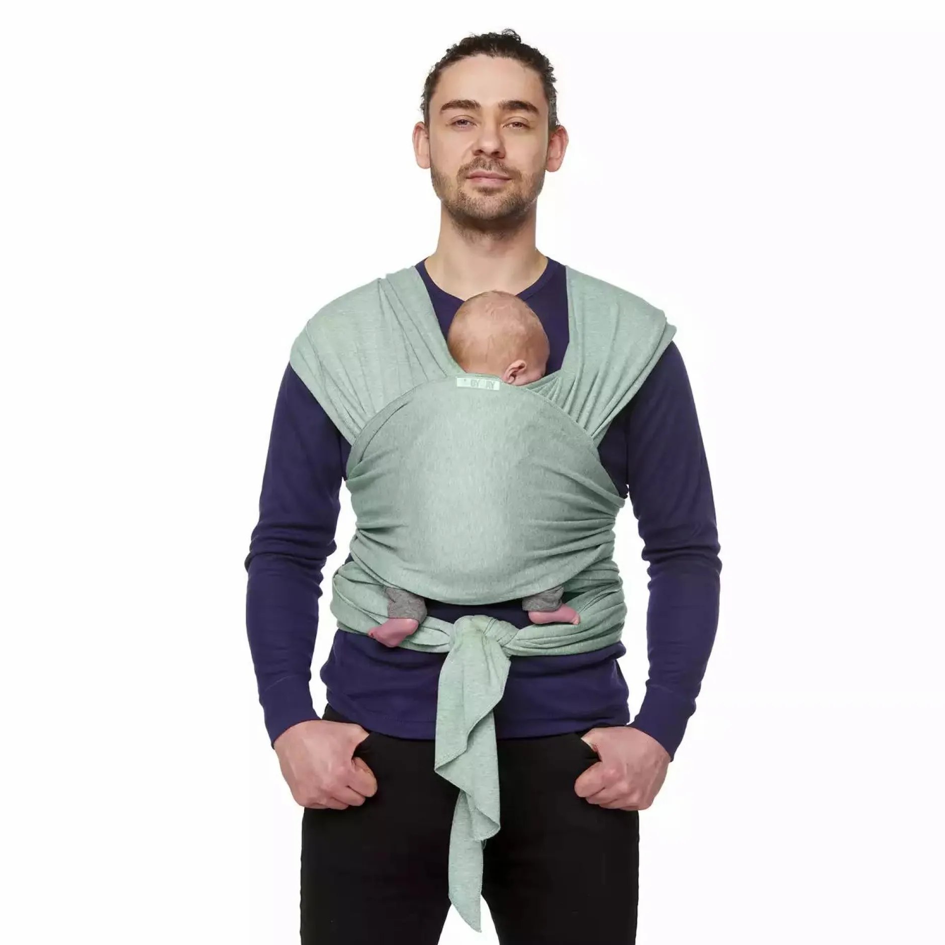 BYKAY Tragetuch Stretchy Wrap Minty Grey* Tragetücher