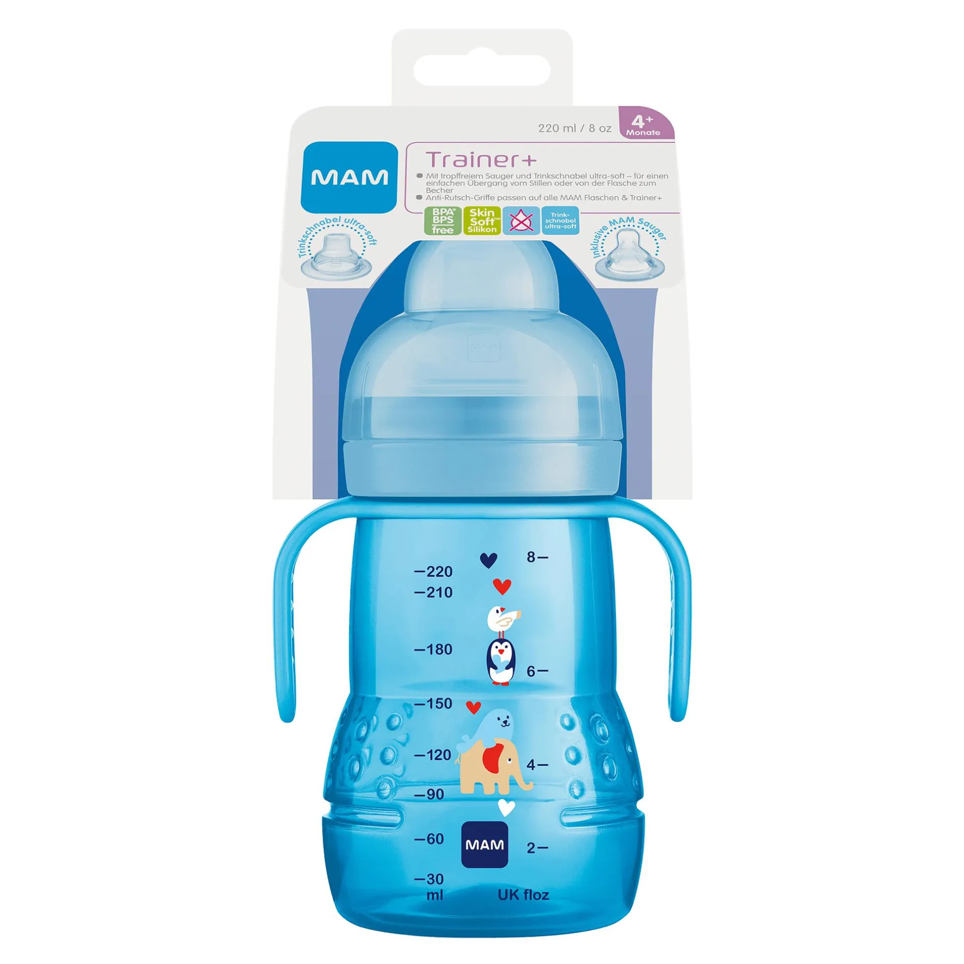 MAM Trainer+ Elefant 220ml* Flaschen & Sauger