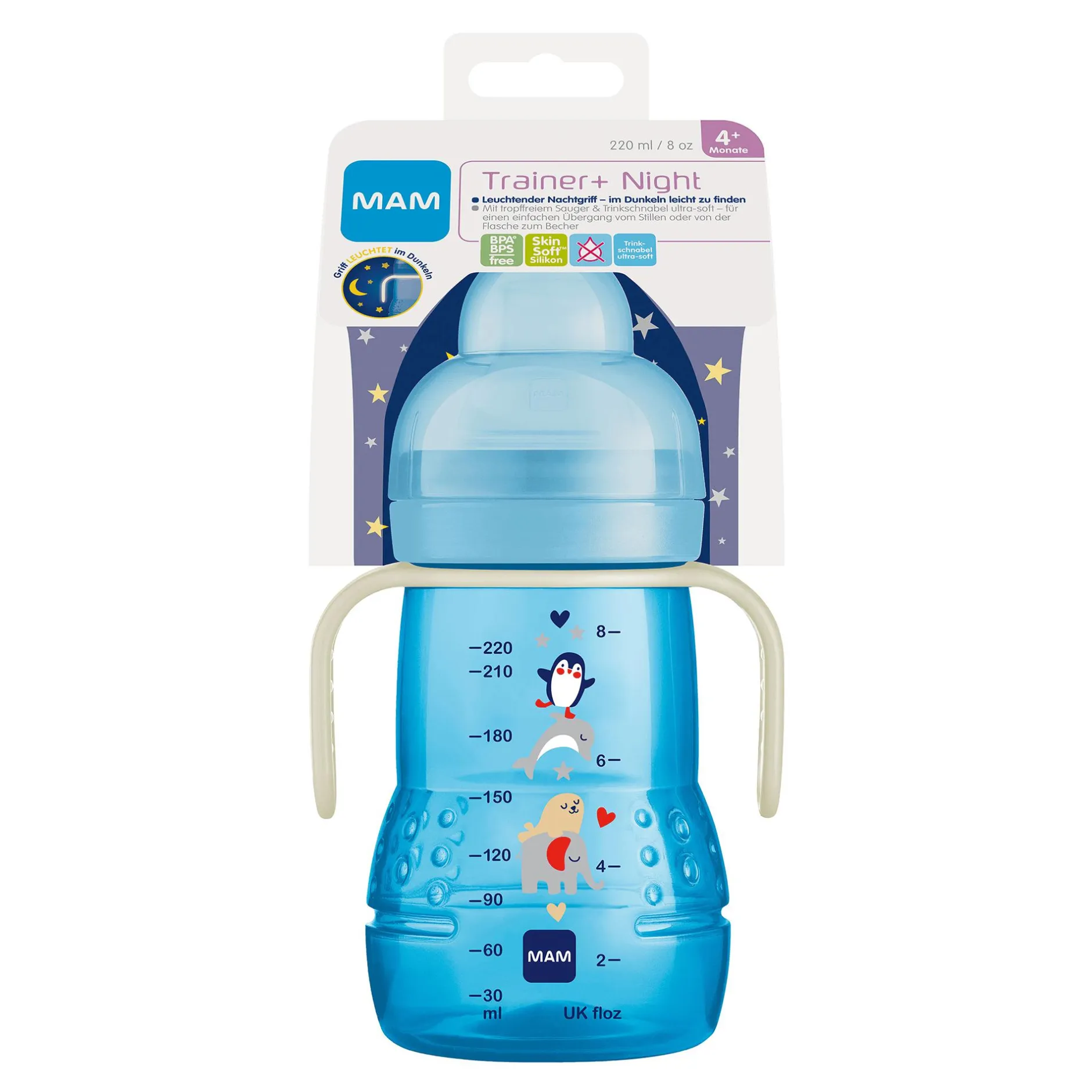 MAM Trainer+ Night Elefant 220ml* Flaschen & Sauger