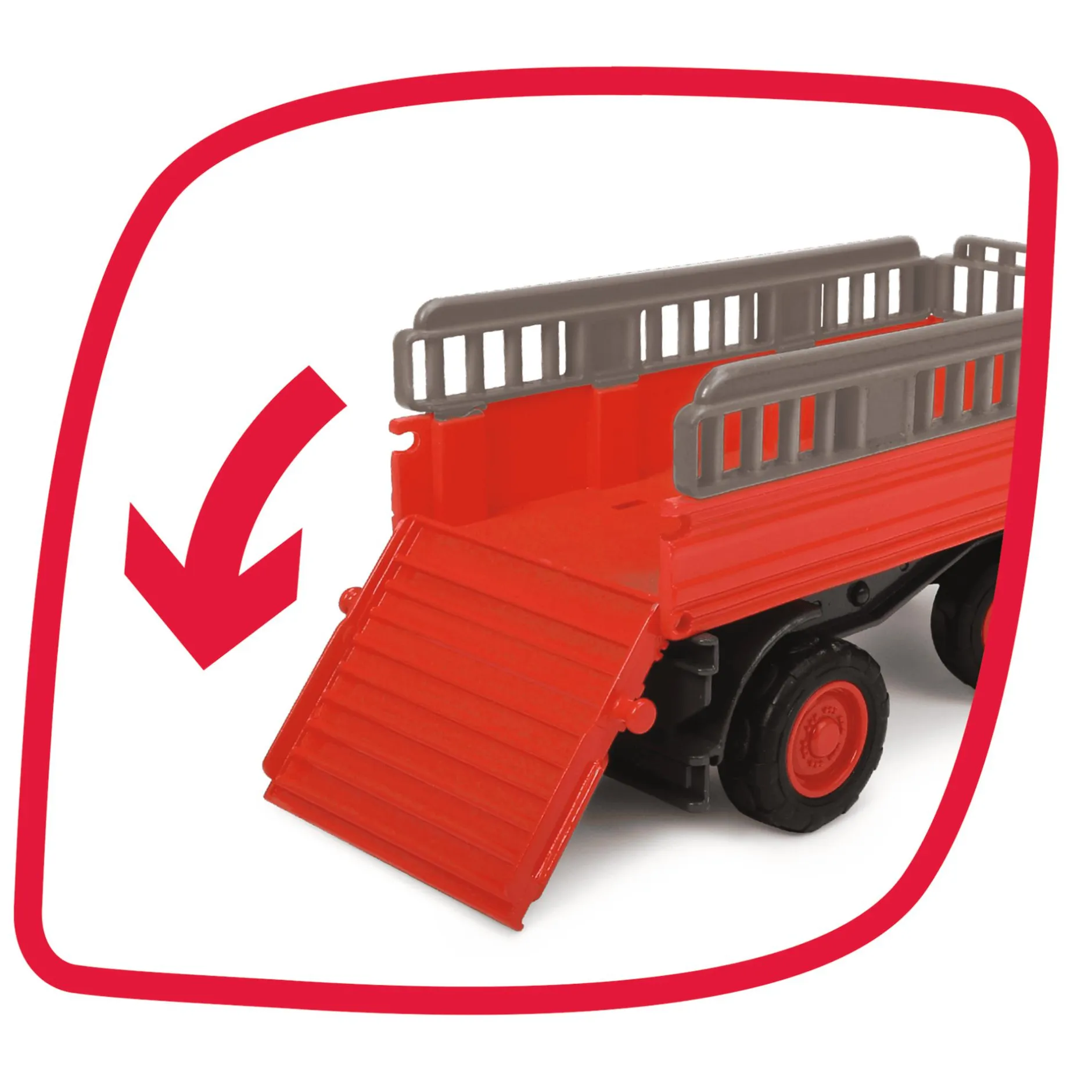 DICKIE TOYS Traktor ABC Massey Ferguson Animal Trailer*Kinder Lernspielzeug