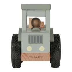 LITTLE DUTCH Traktor mit Anhänger Little Farm*Kinder Holzspielzeug