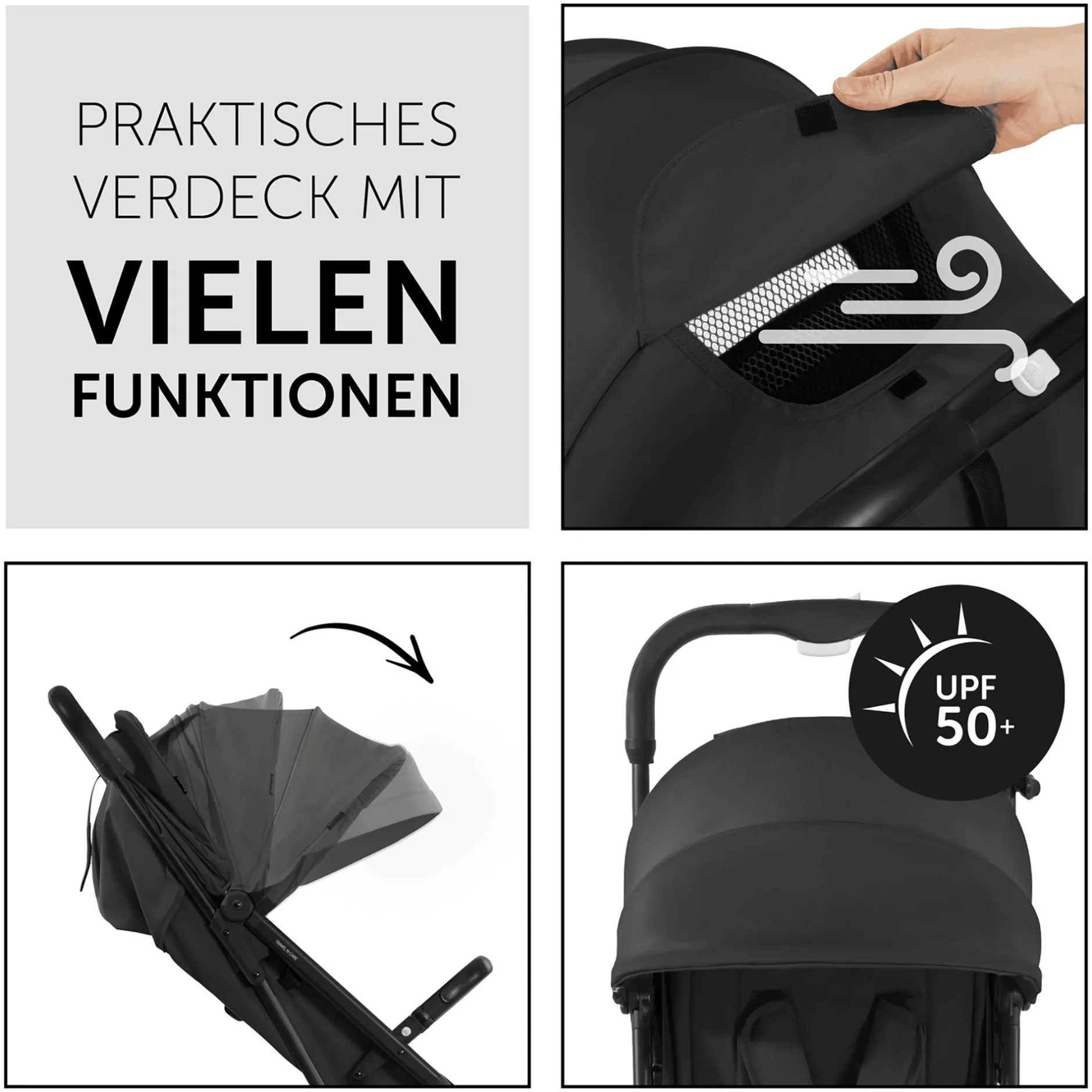hauck Travel N Care Black*Kinder Reisebuggys|Buggys