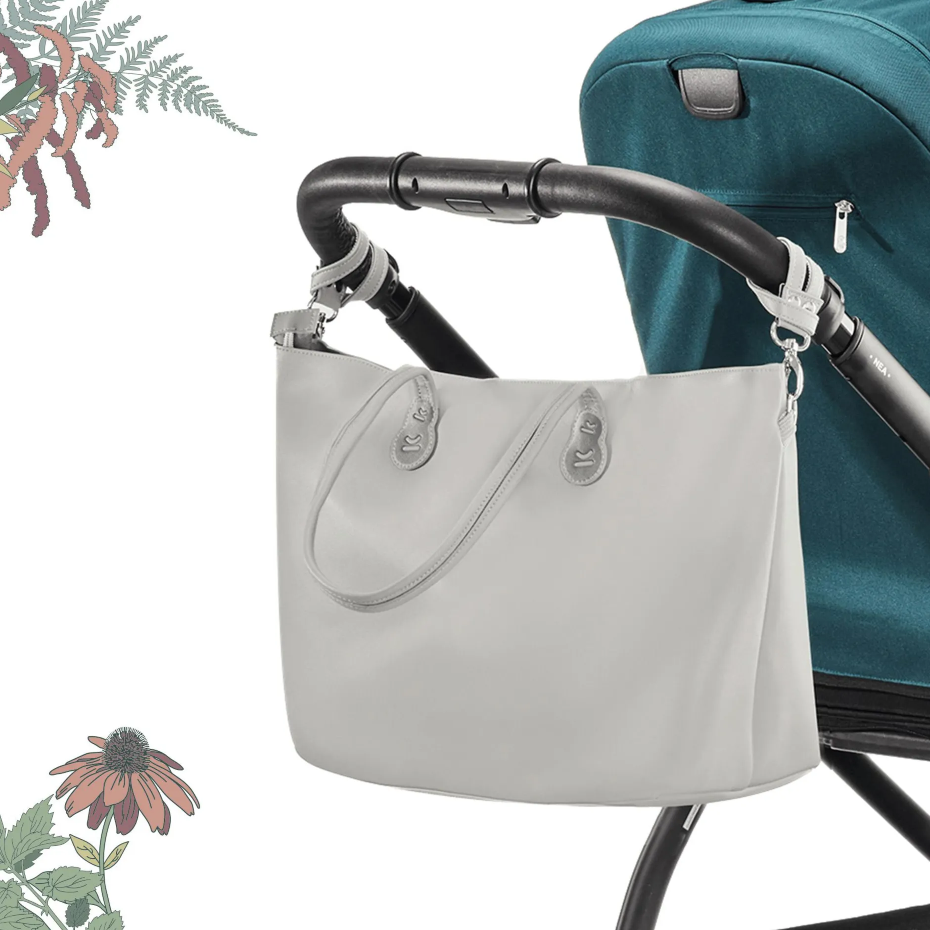 Kinderkraft Treasure Bag Nature Vibes* Wickeltaschen
