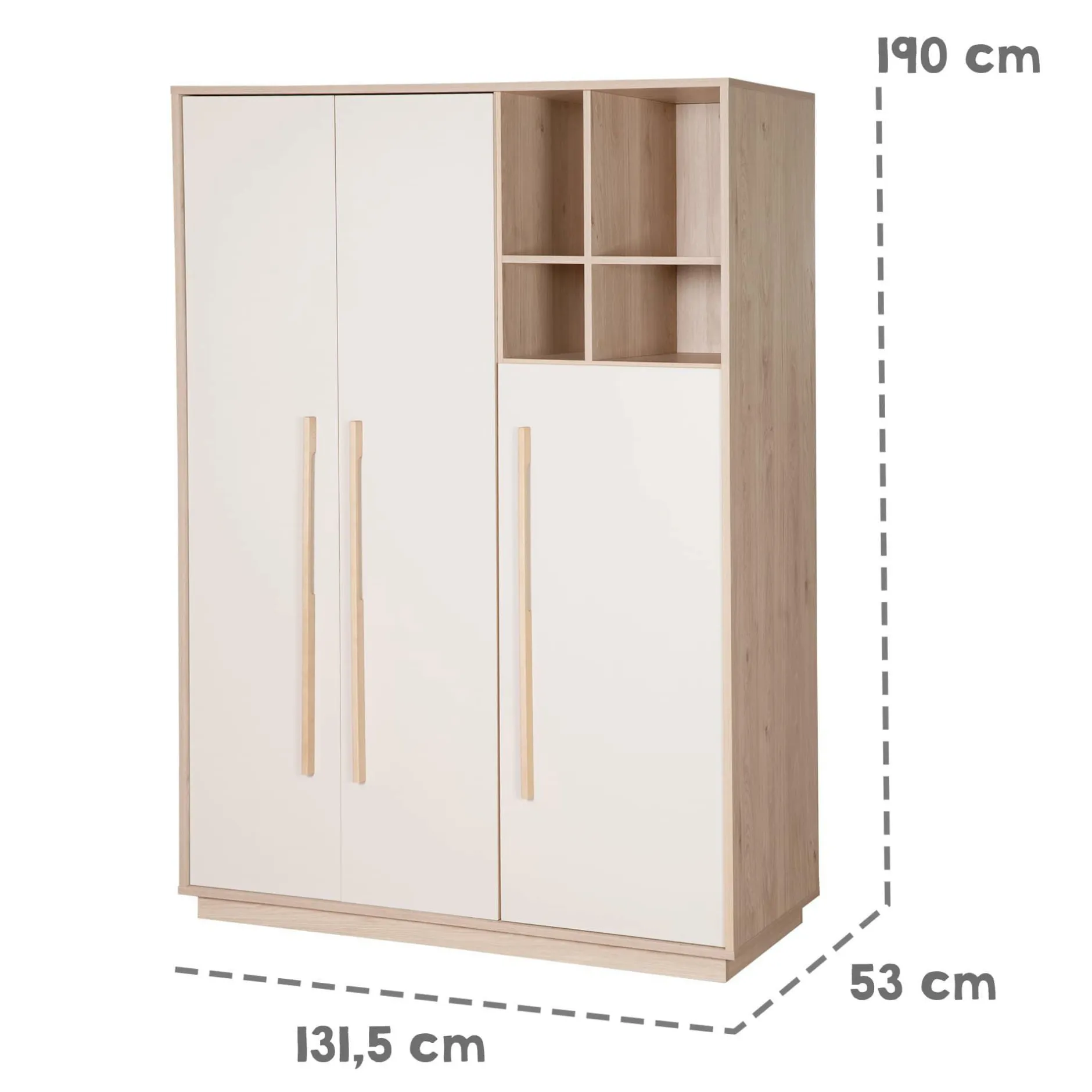 roba 3-türiger Kleiderschrank Elva* Kleiderschränke