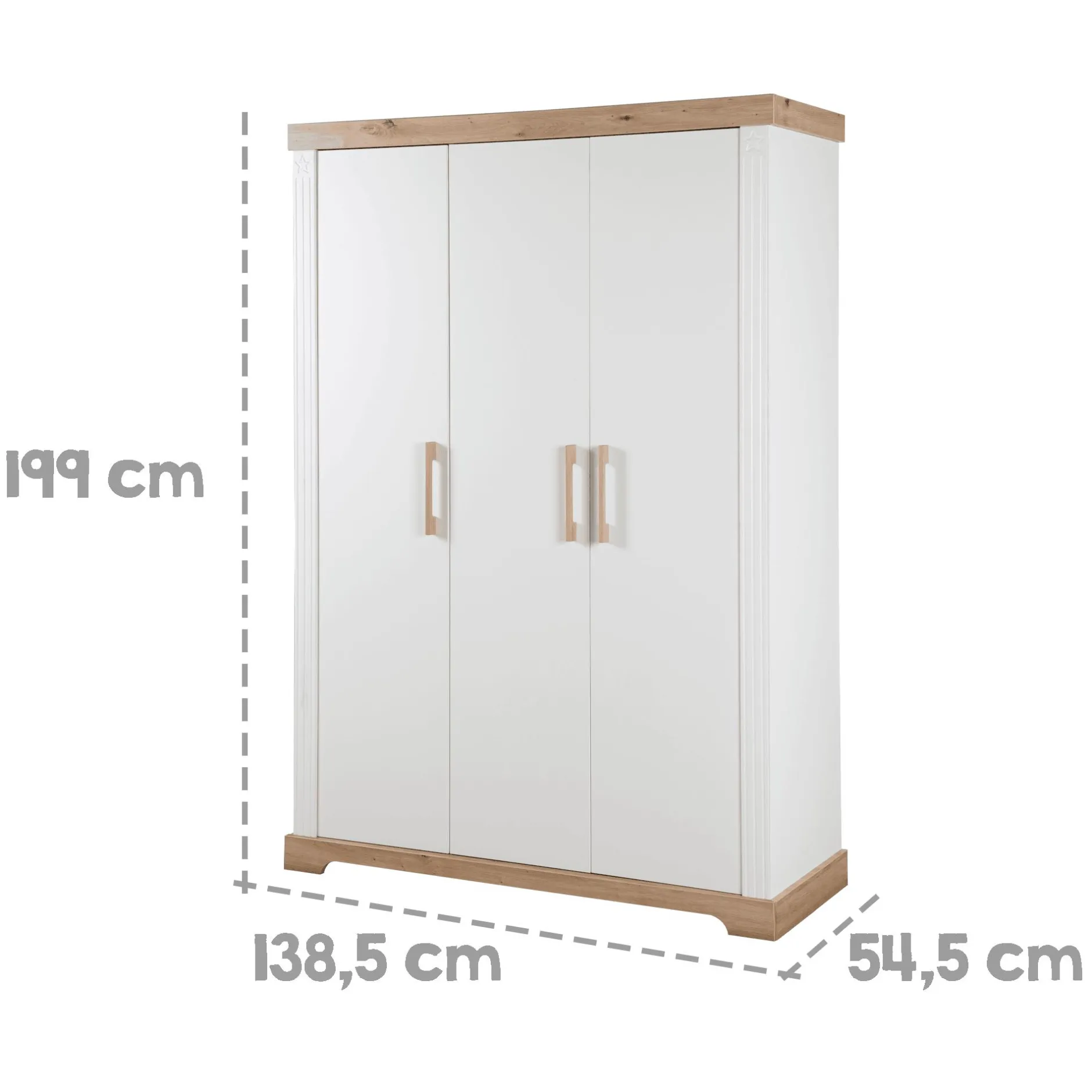 roba 3-türiger Kleiderschrank Milan* Kleiderschränke
