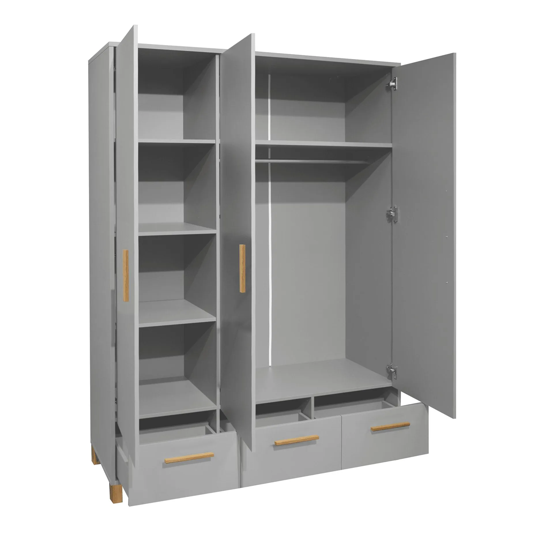 Mu00e4usbacher 3-türiger Kleiderschrank Olivia* Kleiderschränke