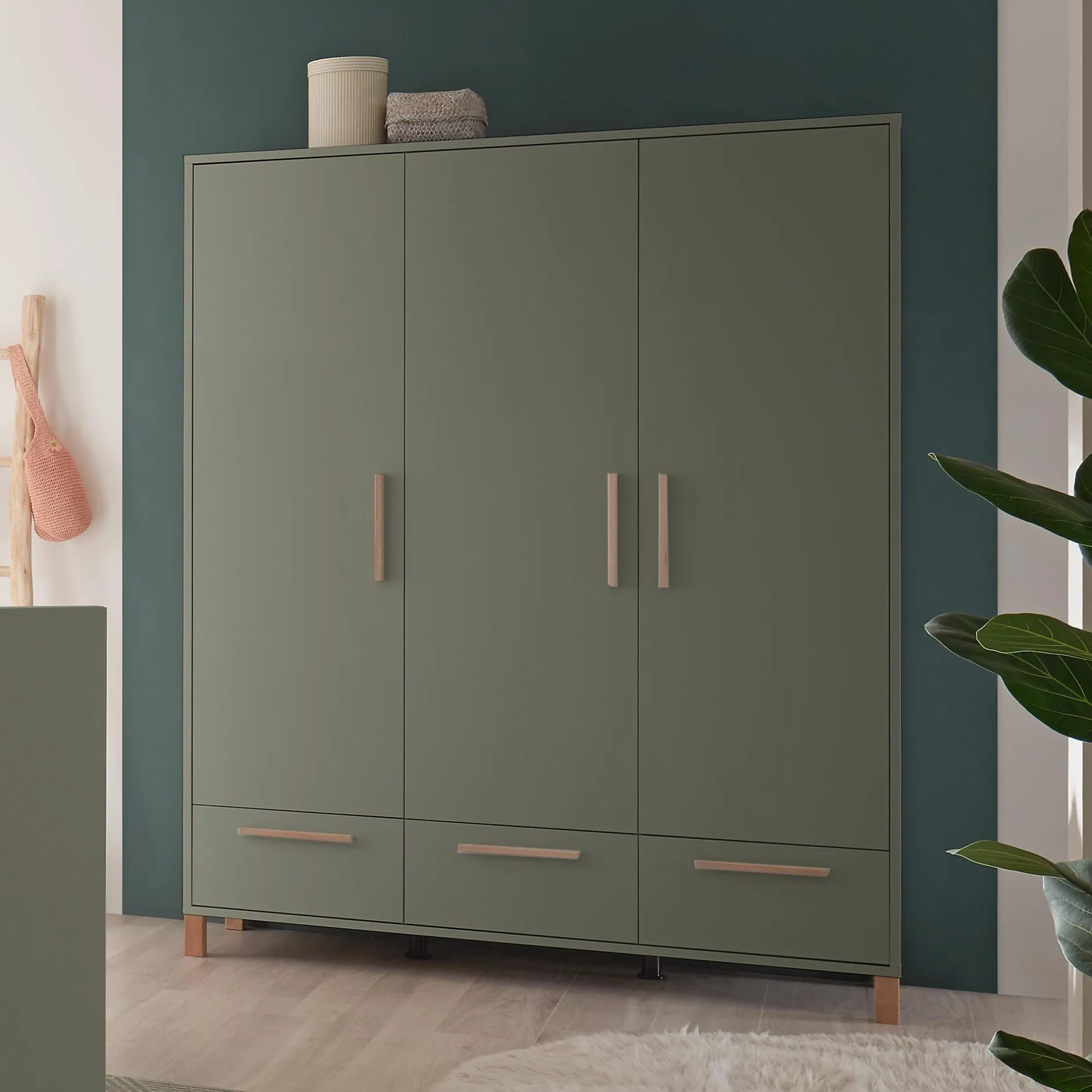Mu00e4usbacher 3-türiger Kleiderschrank Oli* Kleiderschränke