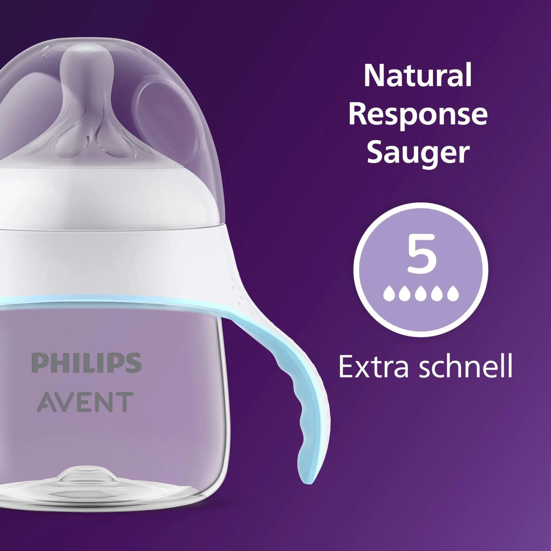 PHILIPS AVENT Trinklernbecher Natural Response SCF263/61* Flaschen & Sauger