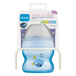 MAM Trinklernbecher Starter Cup Night Waschbär 150ml* Flaschen & Sauger