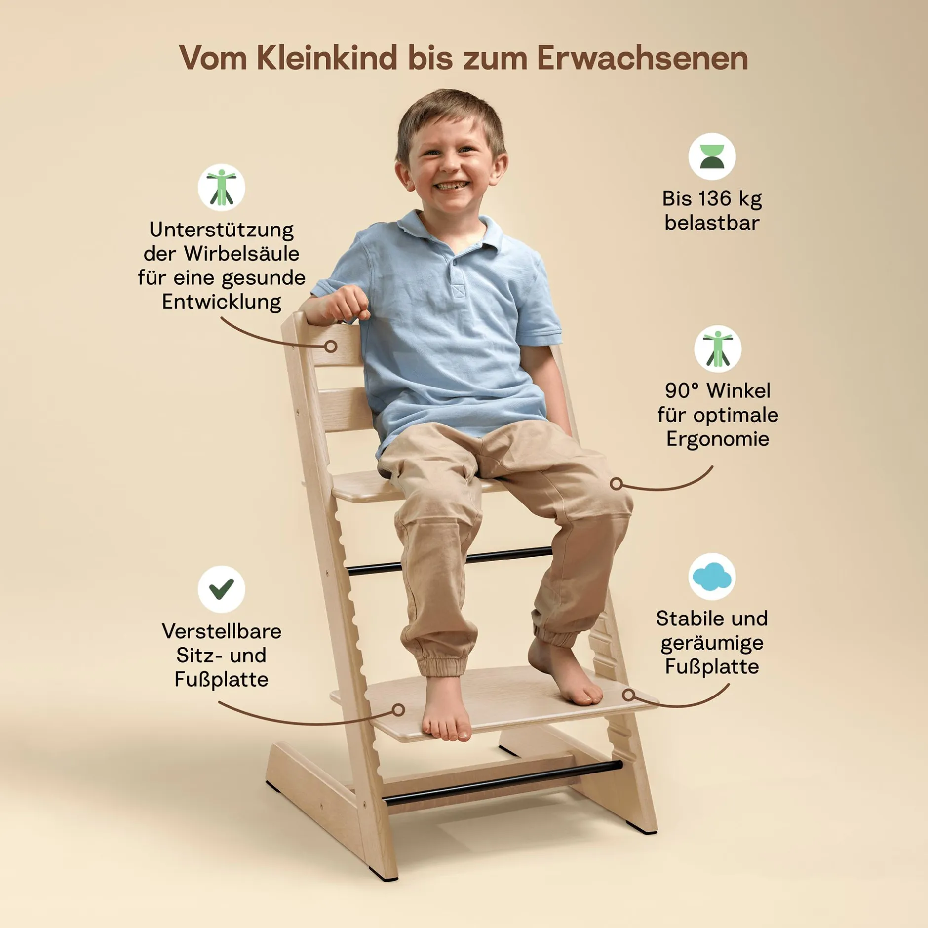 STOKKE Trio Set Tripp Trapp® Buche Black* Treppenhochstühle
